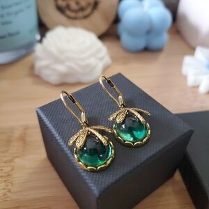 Dragonfly  Moon Stone Earrings